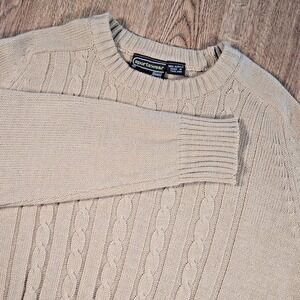 VTG Sears Sportswear Pullover Sweater Men's Size‎  Large Khaki Daily Dress